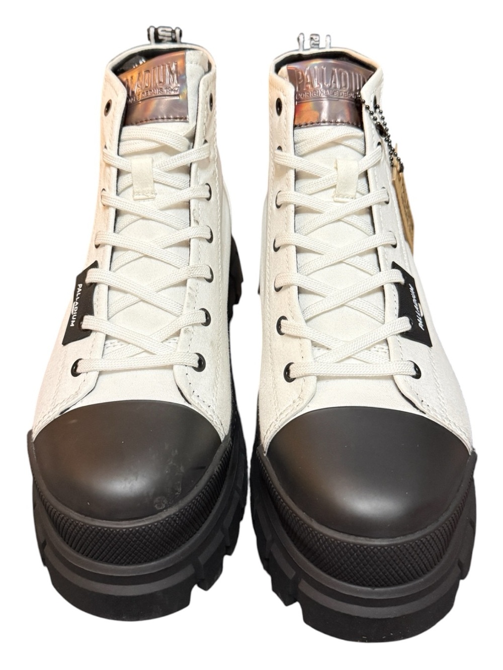 Palladium Revolt Hi TX Platform High-Top Sneakers | Women’s | Star White | NIB